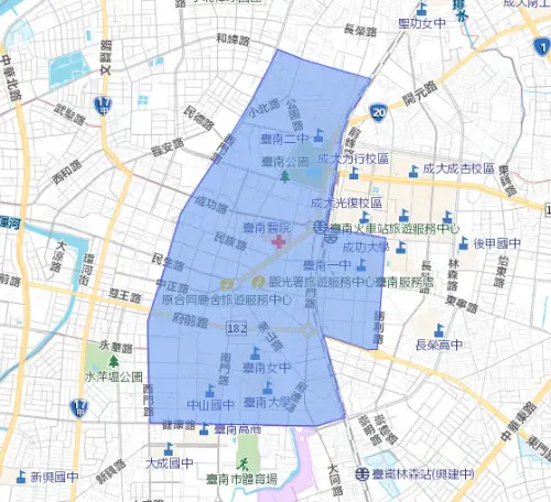▲4/28停水影響範圍涵蓋東區、北區與中西區，用戶數逾3萬戶。（圖／台灣自來水公司web.water.gov.tw/）