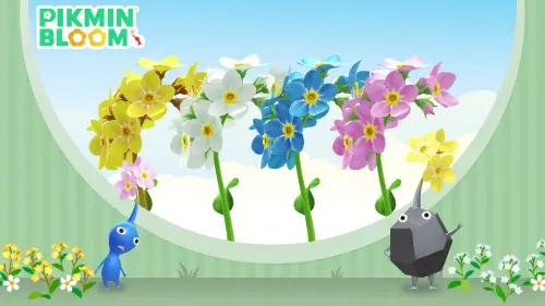 ▲皮克敏手遊《Pikmin Bloom》5月主花是勿忘草，玩家可以把握社群日多多蒐集。（圖／《Pikmin Bloom》官網）