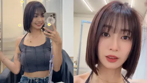 ▲慈妹毅然決然落髮，新髮型乍看之下貌似河北彩花、MOMO。（圖／慈妹IG@j.oycee377）