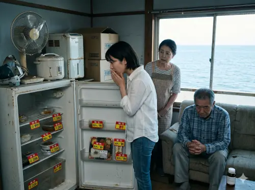▲海邊慢活的夢幻與現實！女兒造訪移居新家的父母，驚見冰箱內全是「折扣剩菜」，甚至連家中電器損壞也無力維修。理財專家直言，海邊環境造成的房屋耗損與偏鄉生活成本，常是退休規劃中最易被忽略的盲點。（示意圖／Gemini 生成／NOWNEWS 監製）