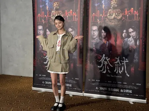 ▲邵奕玫在《祭弑》吃廚餘的場面讓人印象深刻。她表示其實那是泡菜和豬肉，連拍4次都記住味道了。（圖／記者蘇詠智攝）