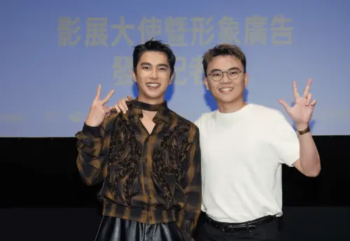 ▲曾敬驊（左）和《我家的事》導演潘客印（右）再次攜手，合作本屆台北電影節的形象廣告片。（圖／台北電影節提供）　