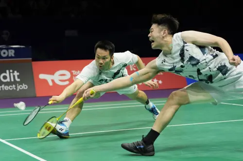 ▲台灣奧運男雙組合「麟洋配」李洋、王齊麟於2024年最後一次參加湯姆斯盃，幫助台灣奪得季軍。（圖／美聯／達志影像）