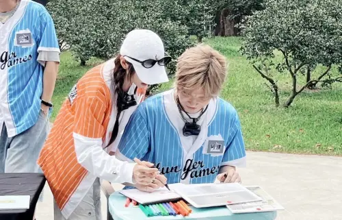 ▲兩人在節目中靠得非常近，甜蜜互動閃瞎眾人，連小編都不禁表示「怎麼有幾張照片大曝光」。（圖／飢餓遊戲IG＠hunger.games.ctvshow）