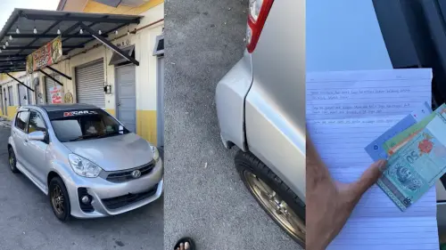 從賠罪到善循環！婆孫撞車留字條賠錢　車主登門退錢還加碼幫忙