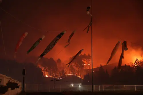 日本岩手森林大火！狂燒200公頃逼近房屋　　近1900人急撤離