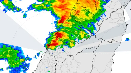 ▲今（23）日夜間20時到明（24）日早08時，台灣中部沿海地區的預測雨量最多，尤其彰化、台中沿海地區的預測雨量將來到70毫米以上。（圖／中央氣象署）