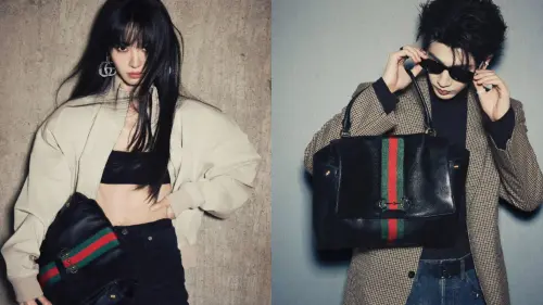 ▲張凌赫（右）、田曦薇（左）戲裡戲外CP感十足，近日拎著「情侶包」一同替品牌拍攝形象照，在網路上聲量瞬間飆升，也讓GUCCI成為大贏家。（圖／翻攝張凌赫、田曦薇IG@zhanglinghe__1230、@vv.tian）