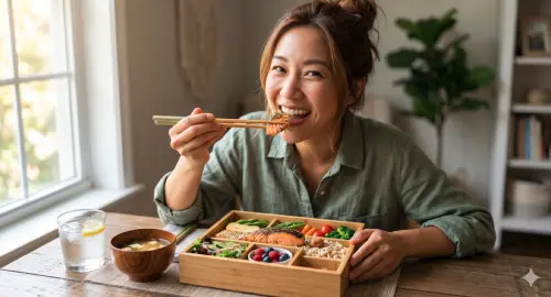 ▲纖維與蛋白質能延緩碳水吸收，並促進GLP-1分泌，提高胰島素敏感度，藉此來控制血糖。（圖／Gemini製圖、記者賴禹妡製）