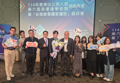 全台僅2人　中市法制局長蟬聯孫運璿傑出獎