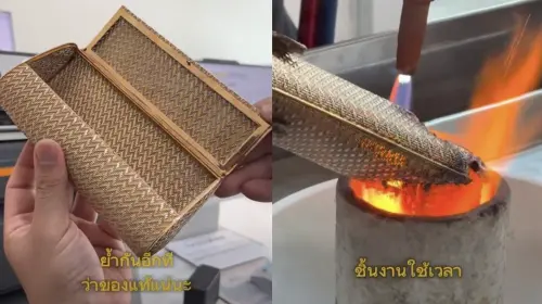 日本二手貨藏金？泰國金店熔化包包檢驗　竟是18K真金打造