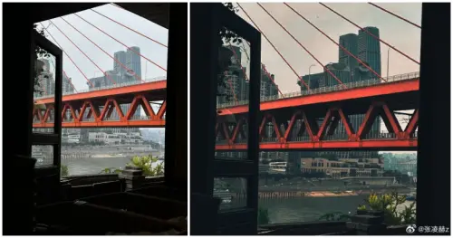 ▲左圖為粉絲上傳的圖片，右圖為張凌赫幫忙修好的圖。（圖／微博@張凌赫z）