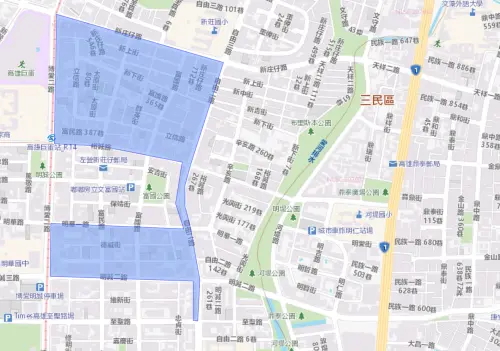 ▲高雄市4月28日停水影響範圍。（圖／台灣自來水公司）