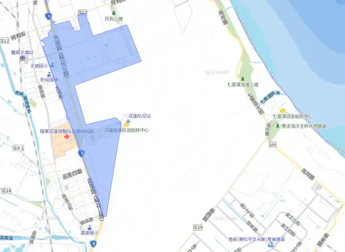 ▲花蓮縣4月28日停水影響範圍。（圖／台灣自來水公司）