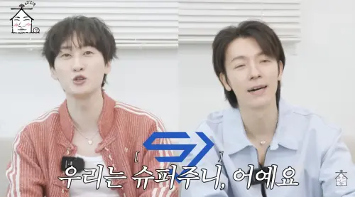 ▲東海（右）在節目中分享自己差點加入BIGBANG的經驗，讓銀赫（左）聽完傻眼。（圖／家大聲YT）