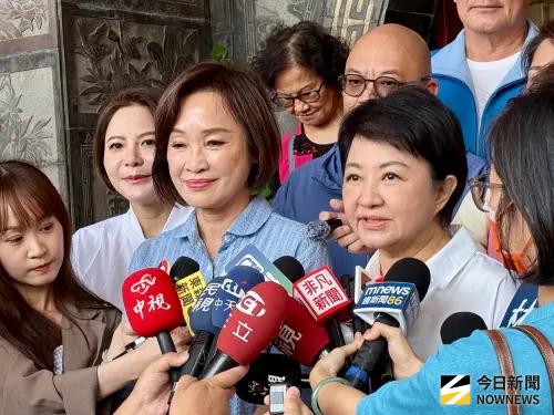 ▲盧秀燕認為，柯志恩深耕高雄，始終想要支撐這個家，讓人感動。柯志恩如果當市長，因當選辛苦不易，一定會更珍惜，努力服務高雄。(圖／記者郭俊暉攝,2026.04.26)