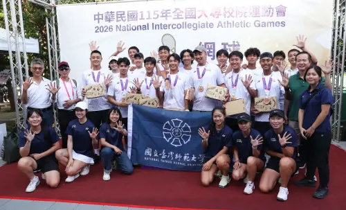 全大運／臺師大網球男團5連霸！王愷翊經巡迴賽洗禮　1日雙戰立功