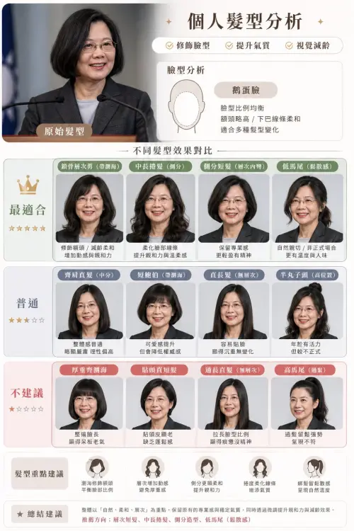 經典小英頭不見了！蔡英文「大波浪」造型曝　本尊驚呼：它不懂我