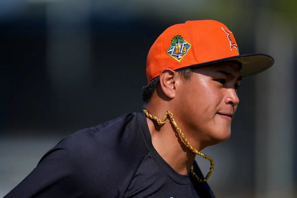 ▲底特律老虎今（27）日作客辛辛那提紅人，台灣旅美強打李灝宇（Hao-Yu Lee）代打建功，對決左投敲出反方向逆轉兩分砲，還是他的生涯首轟。這一擊不僅讓許多台灣球迷振奮，連美網也燒起「Hau-Yu doin?」熱潮。（圖／美聯社／達志影像）