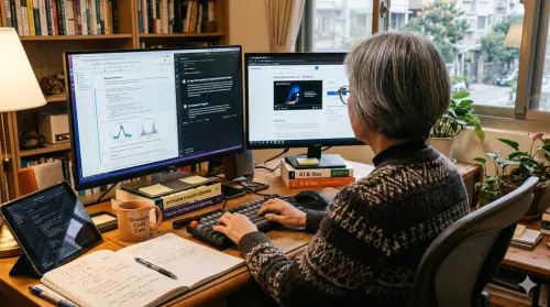 65歲阿嬤退休學AI在家接案！月收6萬比上班族還賺　關鍵操作太猛