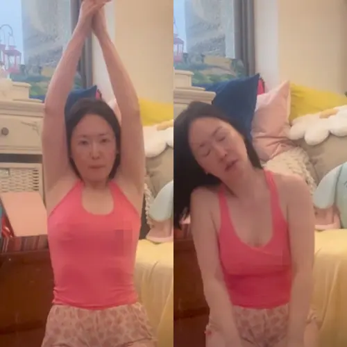 ▲▼王俐人（上圖）做瑜伽影片再度激凸入鏡，女網友問她為何不貼胸貼，王俐人做出回應。（圖／Lisa Wang 王俐人臉書）