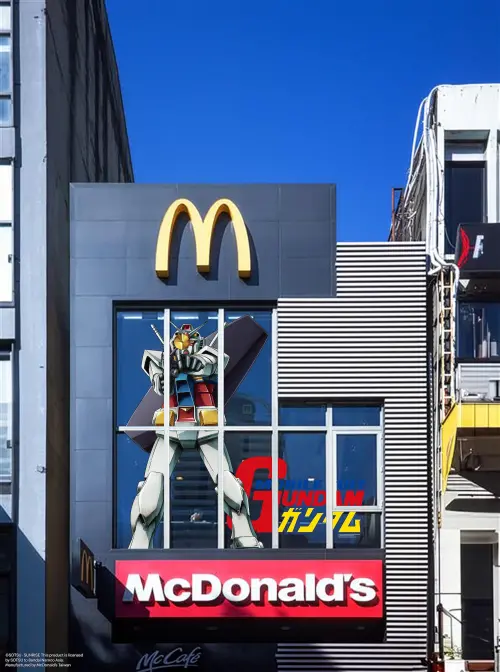 ▲麥當勞台北昆明餐廳變身《機動戰士鋼彈》期間限定主題店。（圖／麥當勞提供）