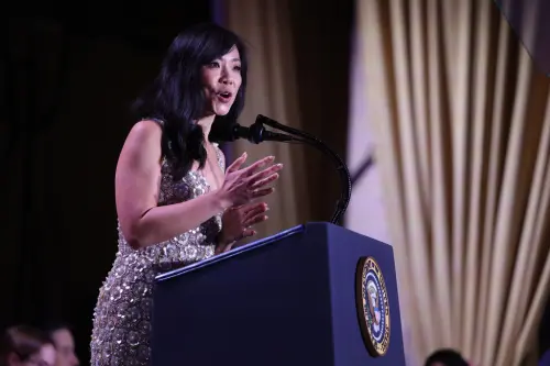 ▲白宮記協主席姜偉嘉（Weijia Jiang，音譯）。（圖／美聯社／達志影像）