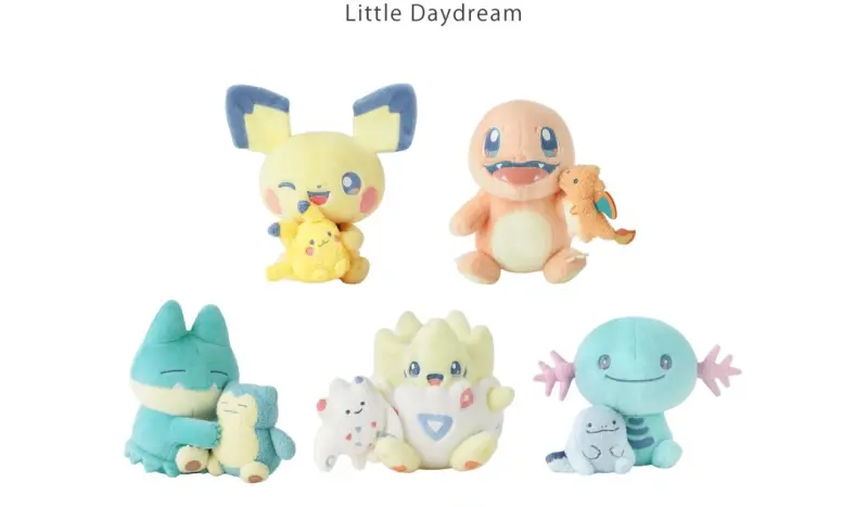 ▲台灣寶可夢中心5月又有新品上架，Little Daydream」系列玩偶在5月1日勞動節連假開賣。（圖／台灣寶可夢IG@pokemon_taiwan）