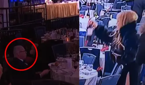 白宮晚宴槍響混亂！他淡定吃沙拉爆紅　有人趁亂拿2瓶酒被拍