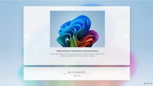 ▲未來Windows開機過程中，可以立即跳過更新。（圖／Microsoft）