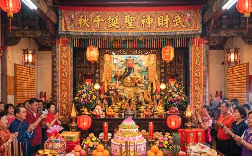 ▲武財神生日那天，可把握這天前往供奉武財神的宮廟參拜，藉由儀式化解過去無心之過與冤業，避免未來出現破財狀況，想要求財運，建議先完成補財庫。（圖／Gemini製圖、記者賴禹妡製）