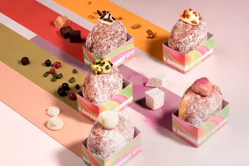 ▲宜可頌EATDONUT生甜甜圈專賣店試營運，買可頌免費送生甜甜圈。（圖／宜可頌提供）