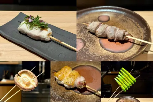 ▲紫蘇雞胸肉、雞胗、金針花苞等菜色。（圖／記者蕭涵云攝）