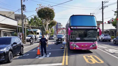 休假遇死劫！台南28歲女警遭追撞倒地　下秒被遊覽車輾斃慘死