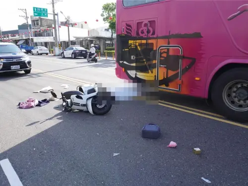 ▲台南一名28歲鄭姓女警，休假外出騎車時遭追撞倒地，下一秒被遊覽車輾斃慘死。（圖／警方提供）