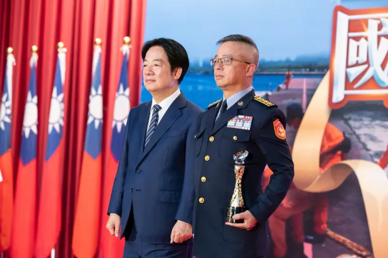 ▲賴清德今出席「國家海光獎頒獎典禮」，致詞時提及中國灰色地帶襲擾與日俱增，意圖破壞現狀新常態。（圖／總統府提供）