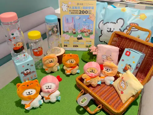 ▲爭鮮「線條小狗」周邊商品12款來賣萌。（圖／記者蕭涵云攝）