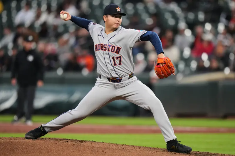 ▲在客場對陣巴爾的摩金鶯的比賽中，鄧愷威展現出極佳的控球力，主投3局僅用42球，且完全沒有投出任何保送，最終失2分吞下敗投。（圖／美聯社／達志影像）