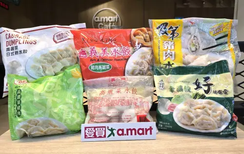 ▲愛買公開近20天水餃熱銷排行品牌及品項，前五名皆為高麗菜口味。（圖／愛買量販提供）
