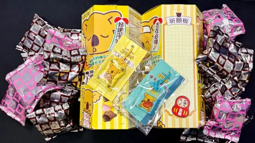 ▲家樂福獨家新品上架「樂天小熊好運組」全台限量800組。（圖／家樂福提供）