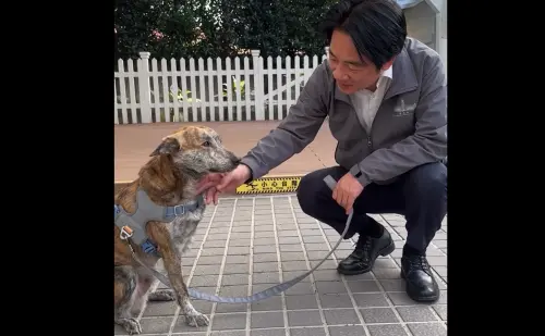 影／愛犬被陳佩琪轟「殘障三腳狗」　賴清德曬斑斑：我要去上班了