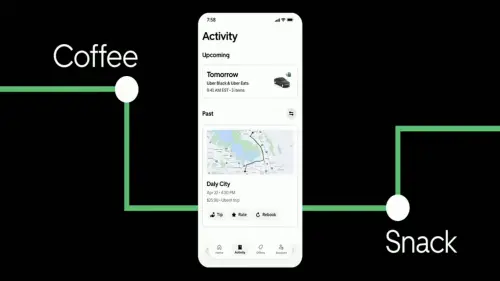 ▲Uber推出「Eats for the Way」功能，將叫車與點餐整合。（圖／翻攝官網）