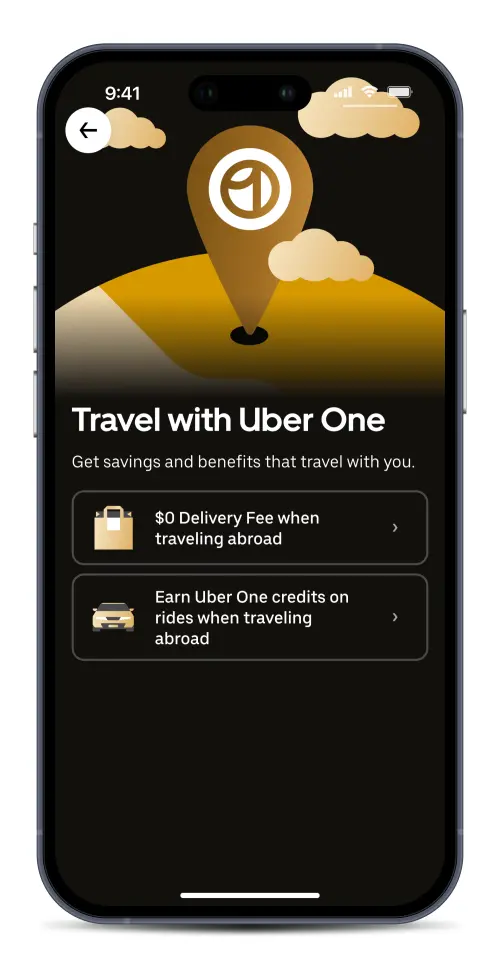 ▲Uber One會員福利也升級為全球通用，無論在海外搭車或使用外送服務，都能累積點數並享優惠，回國後仍可使用。（圖／官方提供）