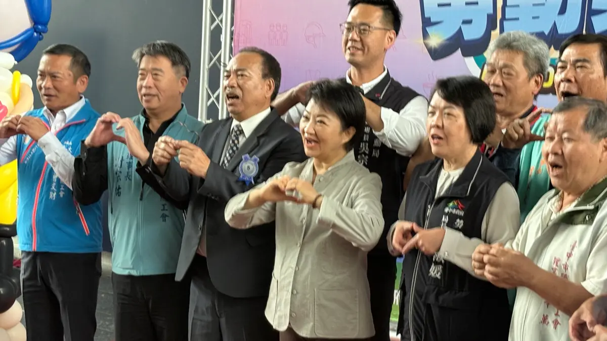 ▲盧秀燕出席台中市勞動節模範勞工表揚大會。（圖／記者顏幸如攝，2026.04.30）