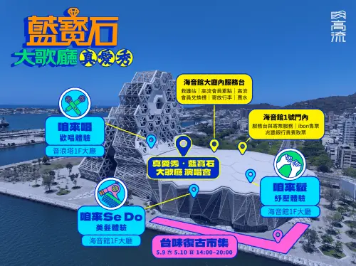 ▲2026 真愛秀．藍寶石大歌廳 周邊活動場域配置圖。（圖／高流提供）