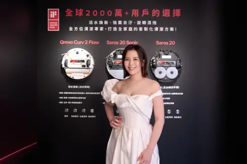 ▲清潔萬事屋屋主劉品言現場分享最新旗艦掃拖機Saros 20 Sonic與洗地機F25 RT Gen 2使用心得。（圖／石頭科技提供）