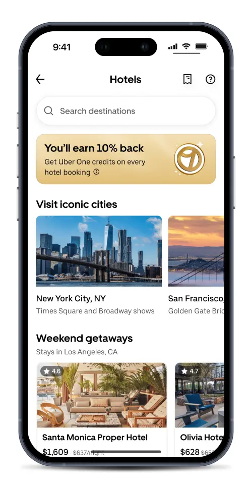 ▲Uber宣布與Expedia強強聯手，讓Uber用戶能直接預訂全球超過25萬個地點、高達70萬家以上的飯店。（圖／官方提供）