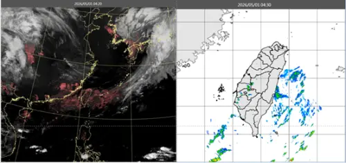 勞動節連假放晴！吳德榮：首波梅雨鋒面下周到　雷雨掃全台一片藍