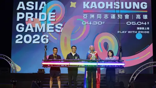 六道虹光聖火閃耀港都！「亞洲同志運動會」在高雄