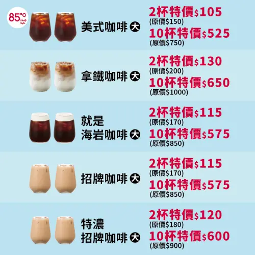 ▲85度C周一5月4日舉辦咖啡分享日。（圖／業者提供）